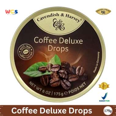 Cavendish & Harvey Coffee Deluxe Drops 175g - Permen Kopi Elegan, Lezat & Praktis