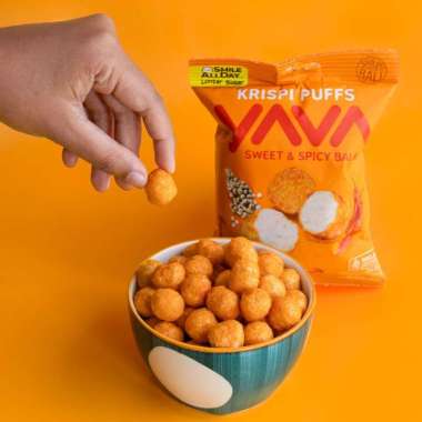 YAVA East Bali Cashews Krispi Puffs Kacang Mede Bali All Varian - 35gr Sweet Cashew