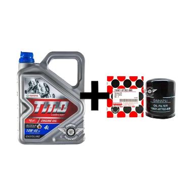 SET GANTI OLI 4 LITER CALYA TMO 10W40 + FILTER OLI 15601-87702-008