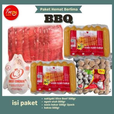 Paket Hemat Berlima Barbeque Grill Bakar Bakar BBQ Panggang Yoshinuya