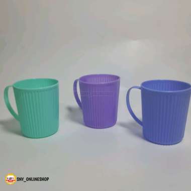 Gelas Plastik / Gelas Gagang Plastik / Gelas New Cornelius - 423