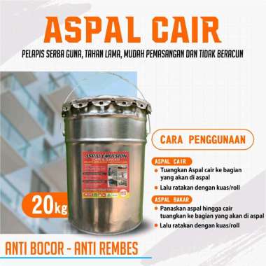 ASPAL CAIR 20 KG asphalt emulsion / aspal waterproofing/ pelapis anti Rembes anti bocor