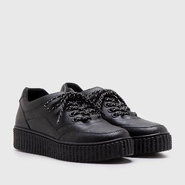 Adorableprojects - Medalion Black Sneakers - Sepatu Wanita 35