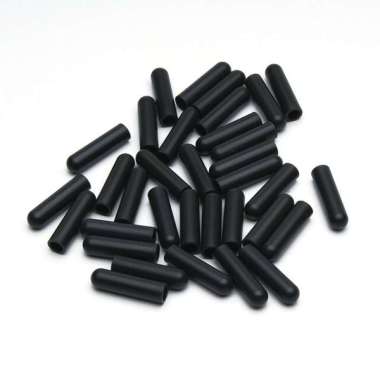 Aglet Plastik Ujung Tali Hoodie Tali Sepatu Hitam