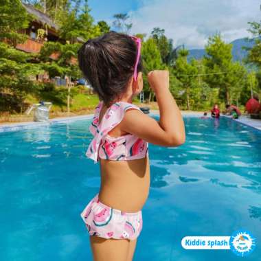 Baju Renang Bikini Bayi Anak swimsuit KIDDIE SPLASH M Pink