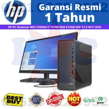 HP PC Desktop M01 F2028d i7 12700 8GB 512GB SSD 21.5 W11 OHS