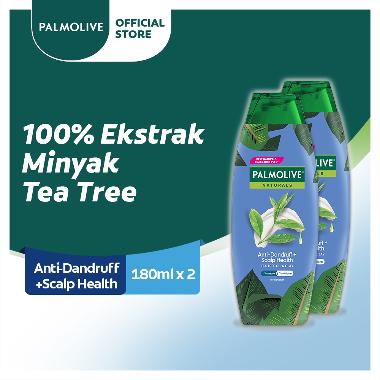 Palmolive Naturals Anti Dandruff Tea Tree and Eucalyptus Shampoo & Conditioner [180 mL] x 2 Pcs