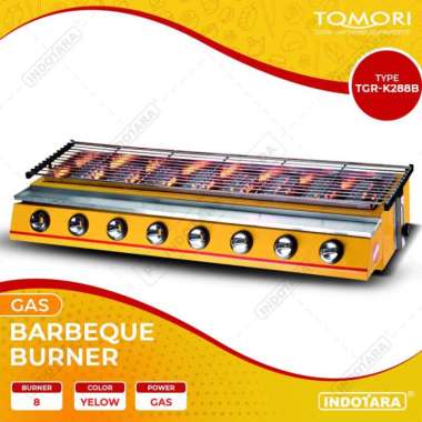 TOMORI TGR-K288B Gas Barbeque Burner Kompor Gas 8 Tungku Yellow