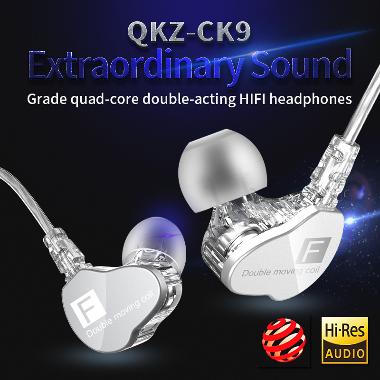 QKZ CK9 Dual Speaker In Ear Earphone Headset with MIC UNGU