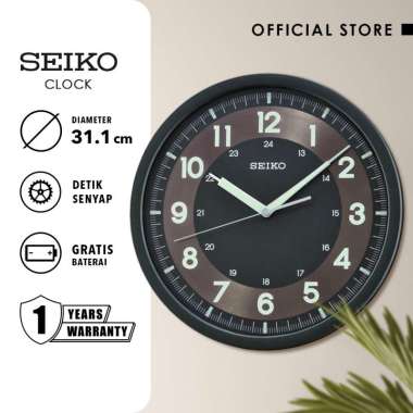 Jam Dinding Seiko Clock QXA628K 31.1cm Detik Senyap Lumibrite Original