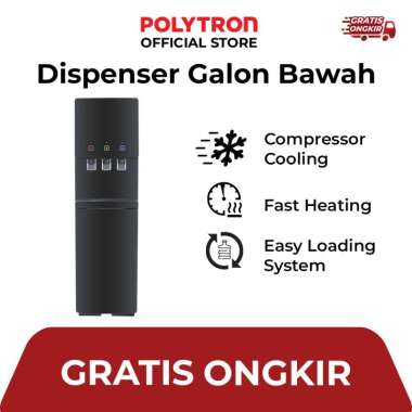 POLYTRON Hydra Bottom Loading Gallon Dispenser PWC 776 black