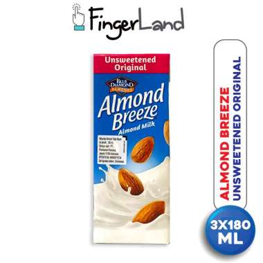 Blue Diamond Almond Milk Unsweetened Original 3x180 Ml