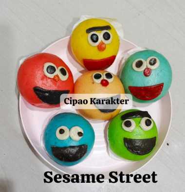 BAKPAU KARAKTER ISIAN COKLAT CIPAO 290GR ISI 6 PCS BAKPAO BONEKA CHOCOLATE PAO HALAL