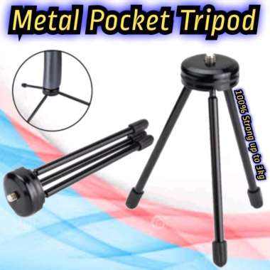 TRIPOD MINI BESI Portabel Camera DSLR dan Hp Stabil & Kuat