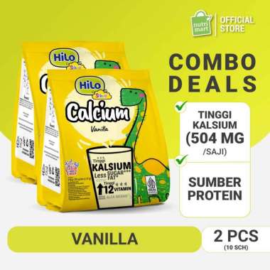 Promo Harga HILO School Susu Bubuk Vanilla per 10 sachet 35 gr - Blibli