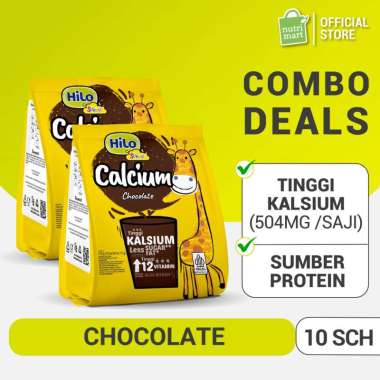 Promo Harga Hilo School Susu Bubuk Chocolate per 10 sachet 35 gr - Blibli