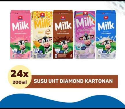 Promo Harga Diamond Milk UHT Chocolate 200 ml - Blibli