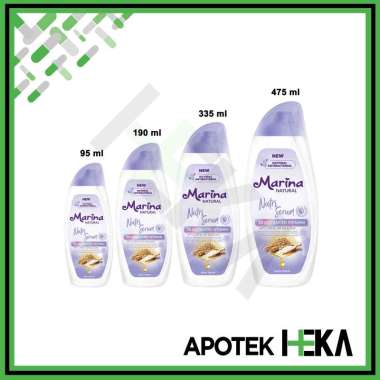 Marina Handbody Lotion Natural Nutri Serum - Vit. C, Vit. E, Pro-Vit. D3 & Oat 190 ml