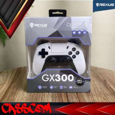 Gamepad Rexus GX300 Joystick Bluetooth GX-300 Wireless Dual Connection Putih V2