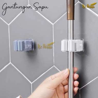 Penjepit Gantungan Sapu Pel Di Dinding / Mop Holder Moop Broom Holder