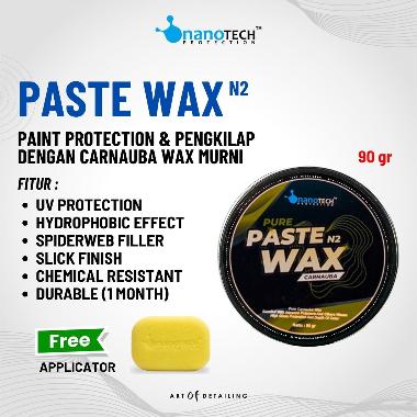 PURE PASTE WAX NANOTECH PROTECTION - WAX PENGKILAP MOBIL MOTOR - CARNAUBA WAX - NANO CERAMIC COATING
