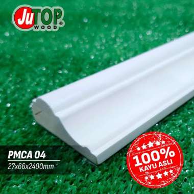Wainscoting Lis Dinding Kayu PMCA-04 Moulding - white