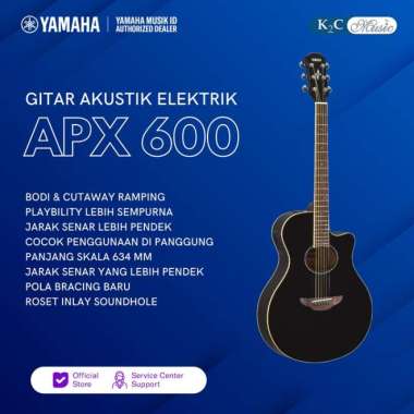 Yamaha APX600 Black Gitar Akustik Elektrik Old Violin Sunburst