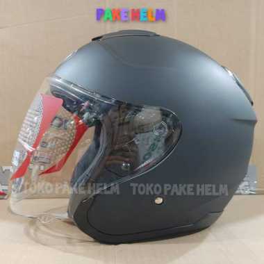 HELM KYT KYOTO HITAM DOFF HELM KYT HALF FACE M BLACK DOFF