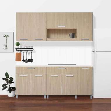 Kirana Kitchen Set Denver - 2 Meter Toptable Motif Marmer