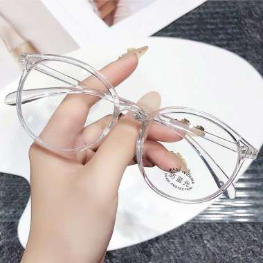 FG Kacamata Anti Blue Light Anti Radiasi Blue Ray Gaya Korea 2022 Bentuk Bulat Oval untuk Pria dan W