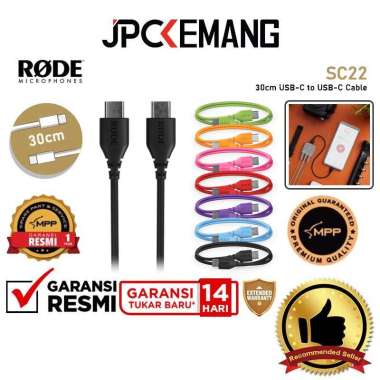 JPC KEMANG Rode SC22 USB-C to USB-C Cable Rode SC 22 Type C to C ORIGINAL Orange