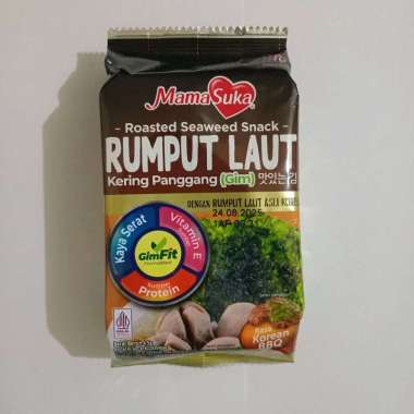 rumput laut kering panggang nori mamasuka rasa sapi panggang korea per pcs