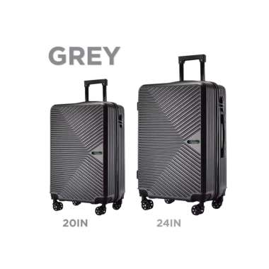 Goto Ranger Koper Cabin Suitcase Roda Bagasi Hardcase Kabin Waterproof 20IN GREY