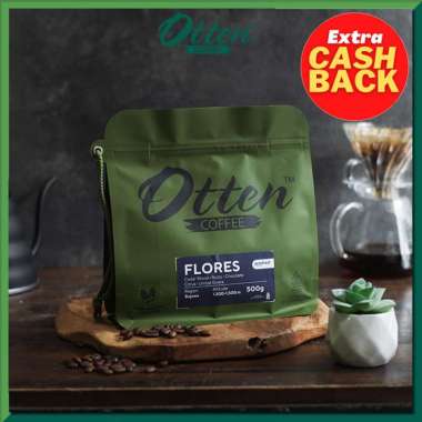 Kopi Arabica Flores Bajawa 500g - Biji / Bubuk Kopi Otten Coffee Wholebean