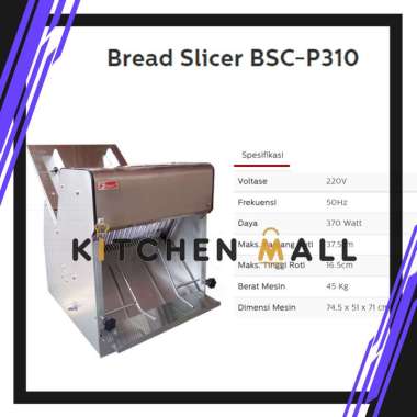 FOMAC BSC-P310 BREAD SLICER/MESIN POTONG ROTI TAWAR/MESIN PEMOTONG ROTI TAWAR/SLICER