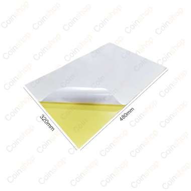 Sticker Cromo Stiker Kromo Glossy Polos Lintec A3+