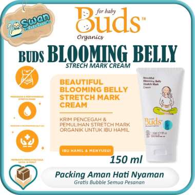 Buds Beautiful Blooming Belly Stretch Mark Cream 150ml - Krim Stretch Mark Organik