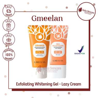 GMEELAN Exfoliating Whitening Gel | GMEELAN Gluta Whitening Lazy Cream | Gmeelan Sunsreen Body Lotio