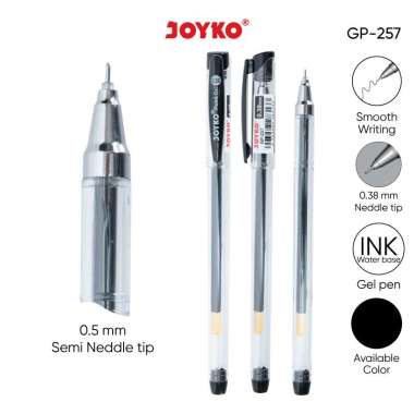 Gel Pen Pulpen Pena Joyko GP-257 Point Gel 0.38 mm