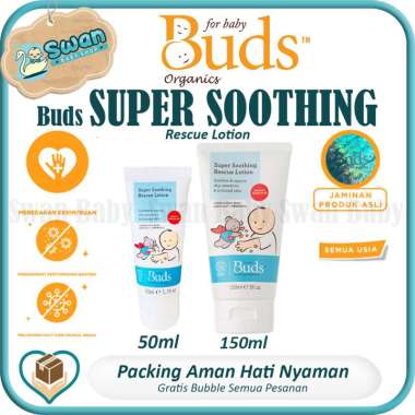 Buds Super Soothing Rescue Lotion - Lotion Eksim Organik Semua Ukuran ( 50ml and 150ml ) 50ml