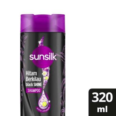 Promo Harga Sunsilk Shampoo Black Shine 340 ml - Blibli