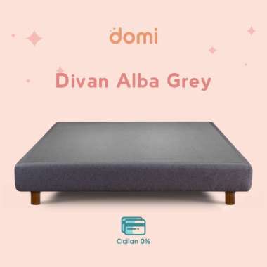 Domi Divan Alba / Dipan Kasur Springbed / Spring Bed 120 x 200 Wonder Grey