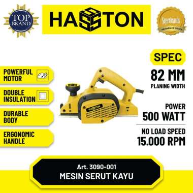Hasston Mesin Serut Kayu 82mm / Planer / Mesin Serkel (3090-001) MultiColor