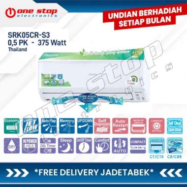 [GARANSI RESMI] MITSUBISHI SRK05CR-S3 AC Split Standard 0.5PK Thailand - SRK 05CR S3 / SRK 05 CR S3 