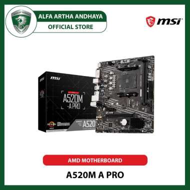 MSI MOTHERBOARD A520M A PRO HITAM