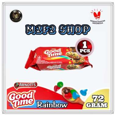 Good Time Rainbow Cookies | Kukis Cokelat Warna Warni - 72 gr (Kemasan Satuan)