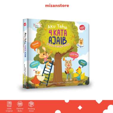 Mizan Buku Anak Aku Tahu 4 Kata Ajaib: I Know 4 Magic Word (Boardbook) Bilingual