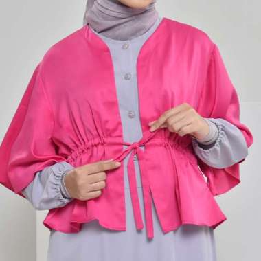 Rabbani - Atasan Outer Wanita Alcya Exclusive pink kusam