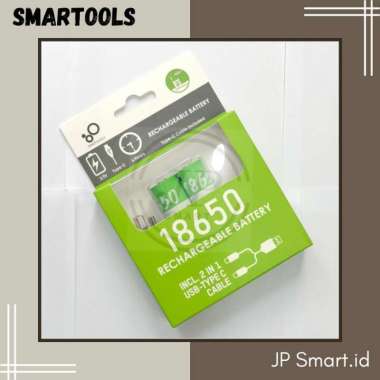 Smartools 18650 Rechargeable Battery Baterai Charge Cas