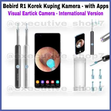 Bebird R1 Korek Kuping Kamera - with Apps Visual Eartick Camera - International Version - White